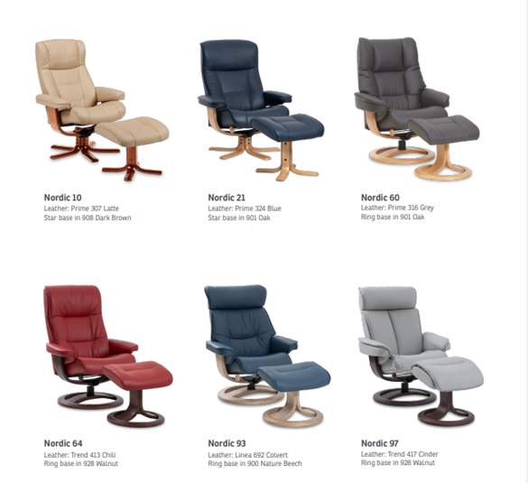 Nordic chair range Easyliving